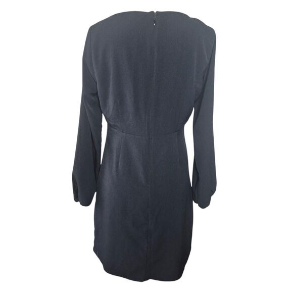 Abercrombie & Fitch Black Long Sleeve Halter Mini Dress Size Small Petite - Picture 3 of 4